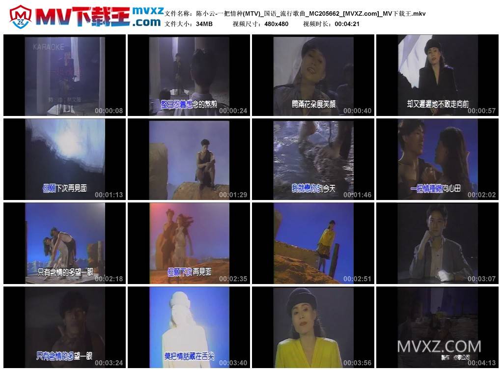 陈小云-一把情种(MTV)_国语_流行歌曲_MC205662